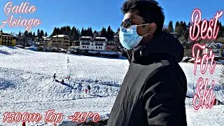 Best Place to Play Ski /-20&deg;C 1500m top of mountain 4K in Gallio Asiago,Vicenza,Italy ||Travel Vlog