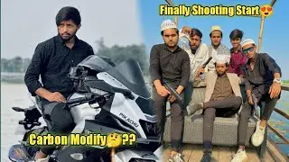 অনেক ঝামেলার পর শেষমেষ Shooting শুরু হয়ে গেল😍ভাবতেছি বাইকে কার্বন স্টিকার করবো🥰@Omor On Fire