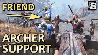 Chivalry 2 Crossbow Gameplay - Supporting my Friend as an Archer!