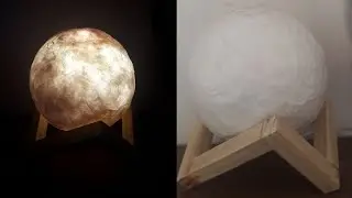 LUMINÁRIA LUA CHEIA 3D PASSO A PASSO COMPLETO E DUAS OPÇAO DE BASE