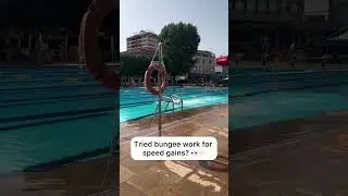Have you tried bungee work for speed gains? 👇🔥⁠ #DuoSwim #Swim #Swimming | 🎥 nylskorstanje⁠