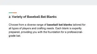 Craft a high performance bat with quality baseball bat wood from Exotic Wood Zone!