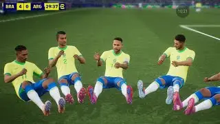 efootball game play 5| efootball Exhibition match Brazil VS Argentina|| #video #gameplay #popular 