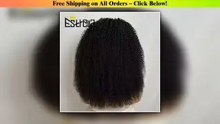 New Half Wig Wear & Go Drawstring Band Seamless Clip Ins Human Wig No Glue 4C Afro Kinky Remy Half