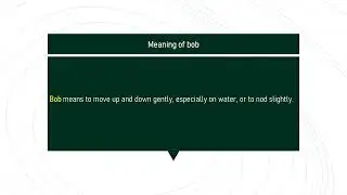 bob # Expand Your English Vocabulary