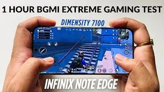 Infinix Note Edge 5G 1 Hour Extreme BGMI Gaming Test🔥 | Infinix Note Edge 5G Gaming Review