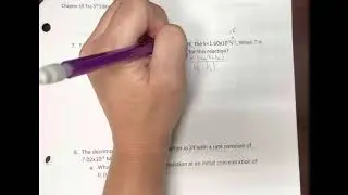 Determining Activation Energy using Arrhenius Equation