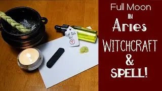 Full Moon in Aries Oil and Spell! Harvest Moon! Full Moon Ritual! Wicca-Witch-Pagan-Witchcraft.