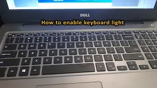 Как включить подсветку клавиатуры на ноутбуке Dell с Windows 10