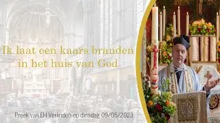 Ik laat een kaars branden in het huis van God