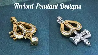 Trishul Latest Pendant designs | lord Shiva weapon trishul