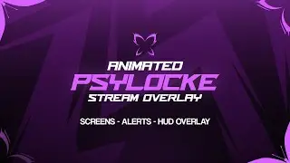 Animated Psylocke Stream Overlay for Twitch - Marvel Rivals Overlay