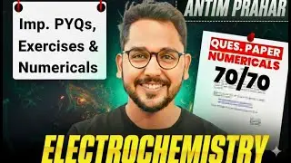 Electrochemistry- वैद्युतरसायन  | Class 12 Chemistry Chap 02 | Important PYQs | Exercise | Numerical