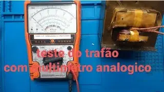 teste do transformador do microondas com multimetro analogico