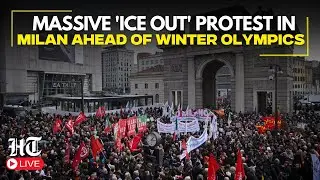 ICE OUT Protest Live | Massive  Anti-ICE Protesters Rally In Milan Ahead Of Winter Olympics | Trump