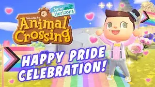 🔴🌈 HAPPY PRIDE CELEBRATION on my RAINBOW ISLAND✨ ANIMAL CROSSING NEW HORIZONS!