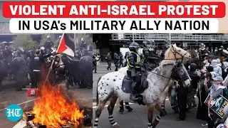Violent Anti-Israel Protest Outside Weapons Event In USA's Military Ally Nation | Gaza | Australia