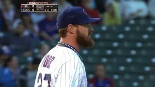 STL@CHC: Wood fans eight, holds Cards to one run