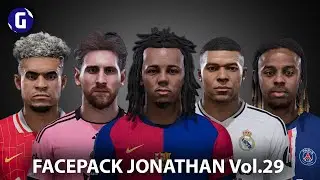 PES 2021 & Football Life 2025 - Facepack Vol. 29 By Jonathan Facemaker
