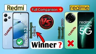 Redmi 12 5G vs Realme Narzo 60x comparison।Realme Narzo 60x vs Redmi 12 5G comparison