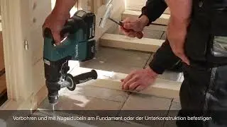Montage Terrassenboden