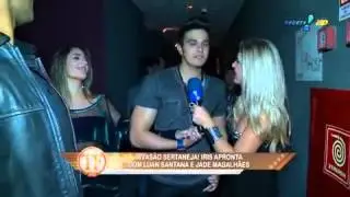 &Iacute;ris Stefanelli 'causa' com Luan Santana e Jade - TV Fama 17.05.13)