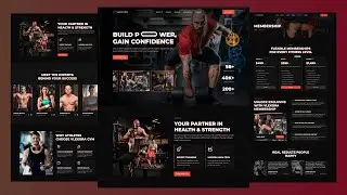 Create a Responsive Gym Website using HTML CSS and JavaScript