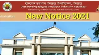 DDU Exam pattern 2021 | DDU New Notice 2021 | Gorakhpur University  exam update 2021 |