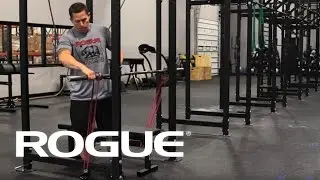 Equipment Demo - Band Resisted Bench Press Setup - Rogue Fitness