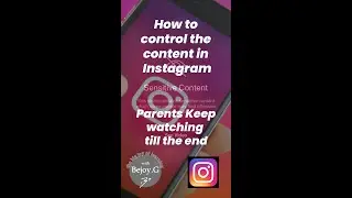 Instagram - Sensitive Content Settings - Decide what to see #instagram  #parentalcontrols