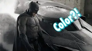 Ben Affleck Batsuit Image Showing  OFFICIAL Color?!