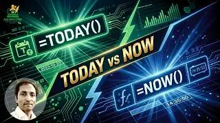 TODAY vs NOW Function in MS-Excel | Date & Time Masterclass for Beginners to Advanced