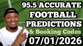 FOOTBALL PREDICTIONS TODAY 07/01/2026 | SOCCER PREDICTIONS TODAY | BETTING TIPS #footballpredictions