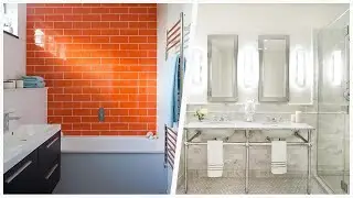 75 Orange Gray Floor Bathroom Design Ideas You'll Love 🌈