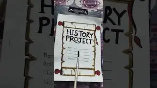 History Project Front page Decoration ✍️✍️✍️