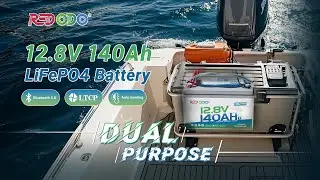 Redodo 12V 140ah 900CCA dual purpose marine battery#redodo #marine #marinelife #dualpurpose