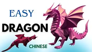 Paper origami Dragon from Mythical Legends | DIY Fire Dragon Craft Tutorial Step by Step |折り紙,