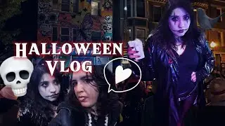 Lesbian Couple Celebrate Halloween ♡ Parade , Party , Food ♡ Mini Vlog