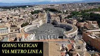 GOING VATICAN VIA METRO LINE A- FROM SPAGNA STATION TO OTTAVIANO-S. PIETRO STATION #vatican #rome