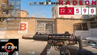RX 590 + Ryzen 5 5500 : Counter Strike 2 (Test in 2025)