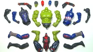 Merakit mainan superhero, hulk, captain America deadpool , black panter, assemble toys, avenghers
