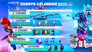 WINTERLAND EVENT FREE FIRE 2025 😱 | WINTERLAND ALL FREE REWARDS & FREE BUNDLE 🥳 | FF NEW  EVENT