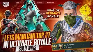 LETS MAINTAIN TOP 1 IN ULTIMATE ROYALE SOLO WINS 🔴 | TOP1SOLO IS LIVE