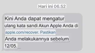 pemulihan akun iCloud / apple id / akun apple