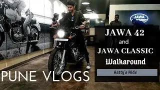 JAWA 42 and JAWA CLASSIC WALKAROUND FIRST IMPRESSION | PUNE VLOGS | KATTY'SRIDE
