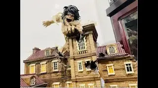 Chikara Studio Eren Jaeger Attack Titan Form Diorama Resin Statue Attack On Titan Shingeki No Kyojin