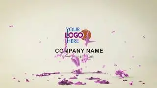 665 -  Balloon fly explode Logo Reveal any Colors animation kids intro opener
