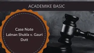 Lalman Shukla V. Gauri dutt 1913 Case | Missing boy Case in Kannada...