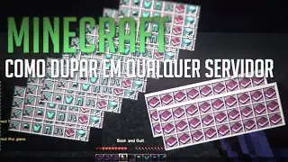 Como Dupar em Servidores de Minecraft 1.8 - Server Rankup 1.8 DUPANDO CASH