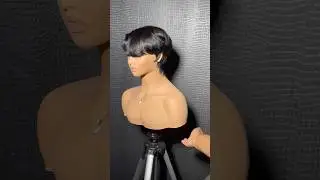 Short Machine Made Wig #pixiewig #shortwig